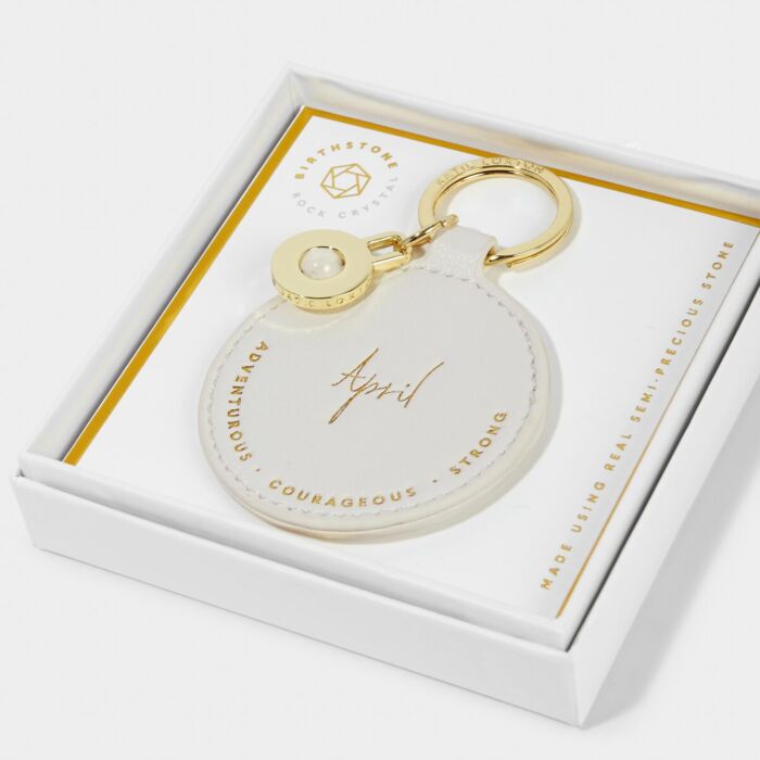 Katie Loxton Birthstone Keyring - April